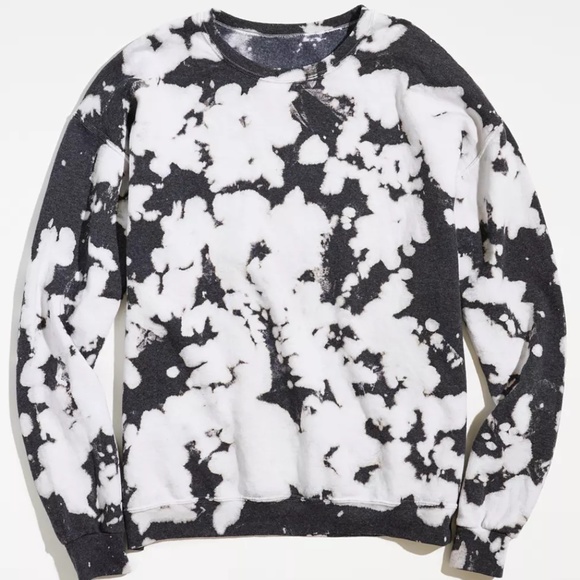 NWOT Urban Outfitters Urban Renewal BW Tie-Dye Crew Neck Sweatshirt ONE SIZE - Picture 4 of 7